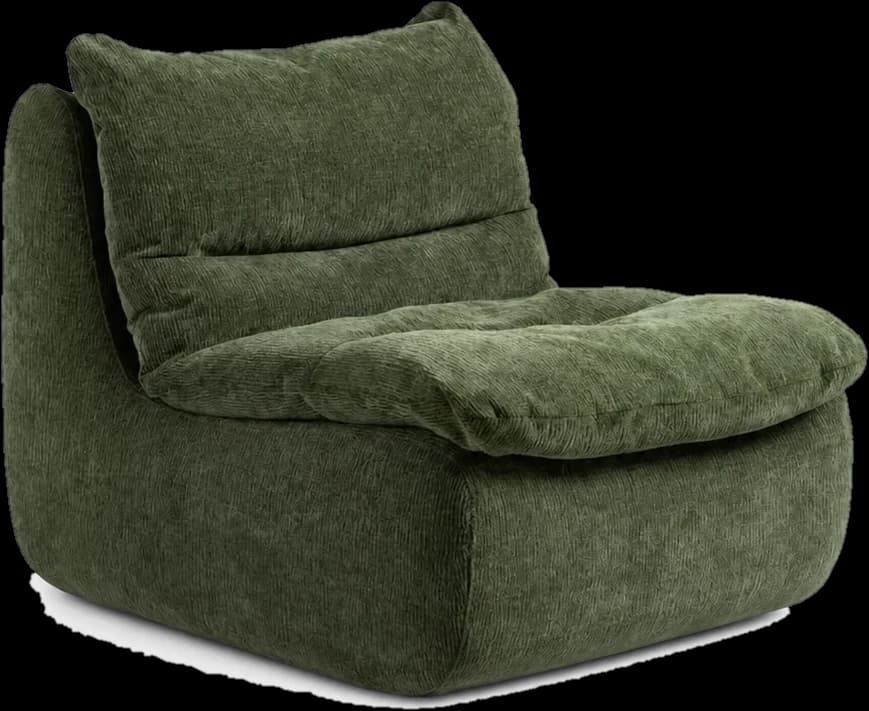 NESTÉ lounge chair in sage chenille